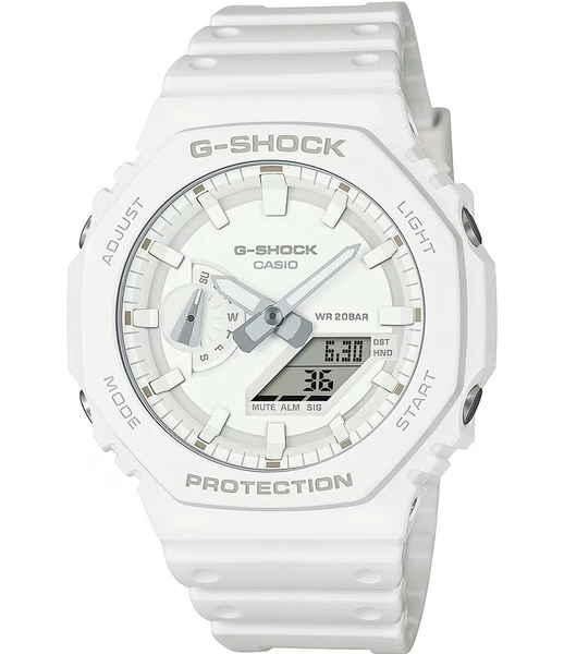 G-Shock Unisex Mono Ana-Digi White Resin Strap Watch