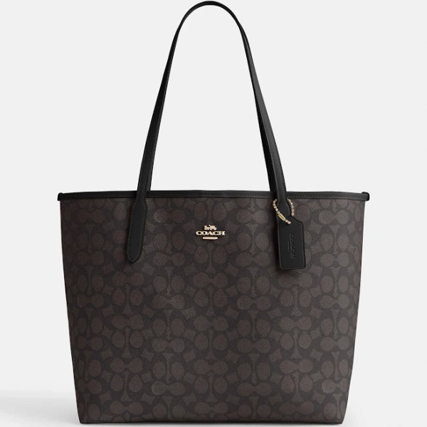 Coach Women's City Tote Bag in Signature Canvas