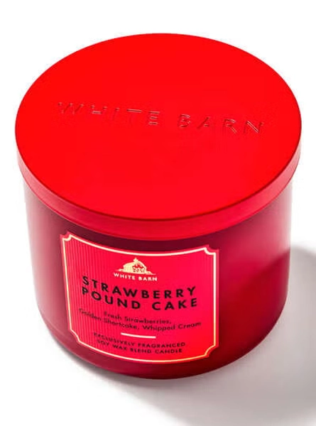 Strawberry Pound Cake 3-Wick Candle