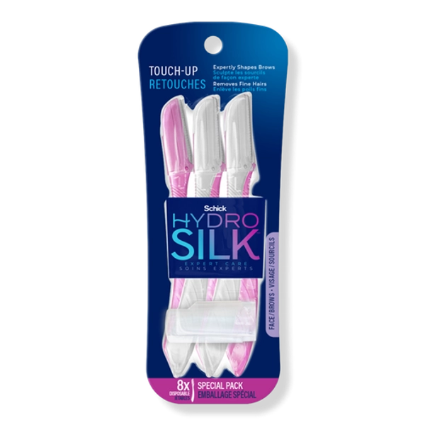 Hydro Silk Touch-Up Exfoliating Dermaplaning Tool Eyebrow/Facial Razor - 8 ct