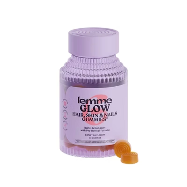 Lemme Glow Collagen Hair Skin & Nails Gummies