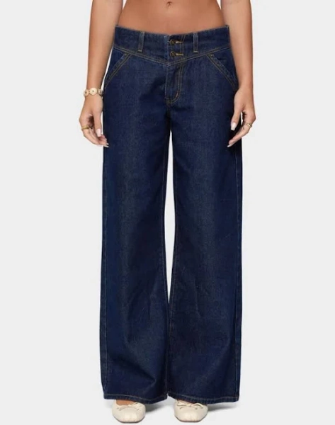 Edikted Women's Meredith Low Rise Jeans