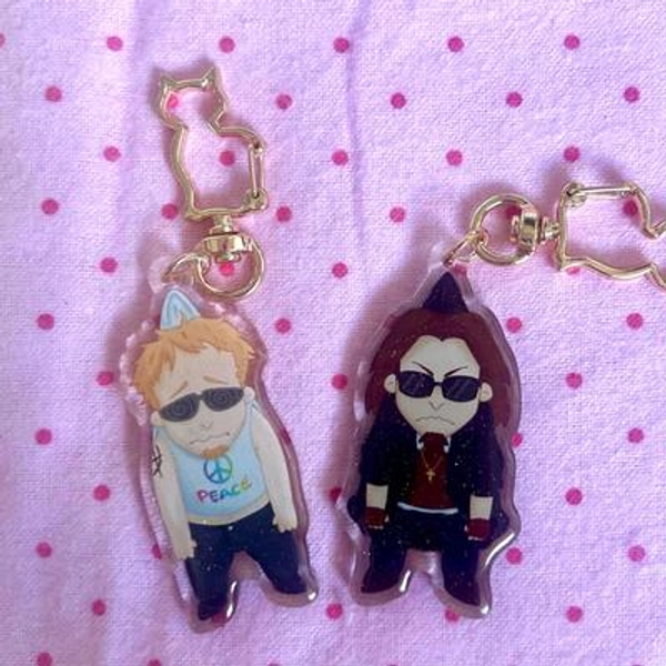 Going Postal Dude(s) Keychain