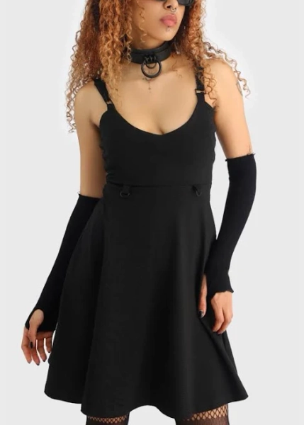 Women KIHILIST by KILLSTAR Gothic Mini Dress Obscurita Mini Dress