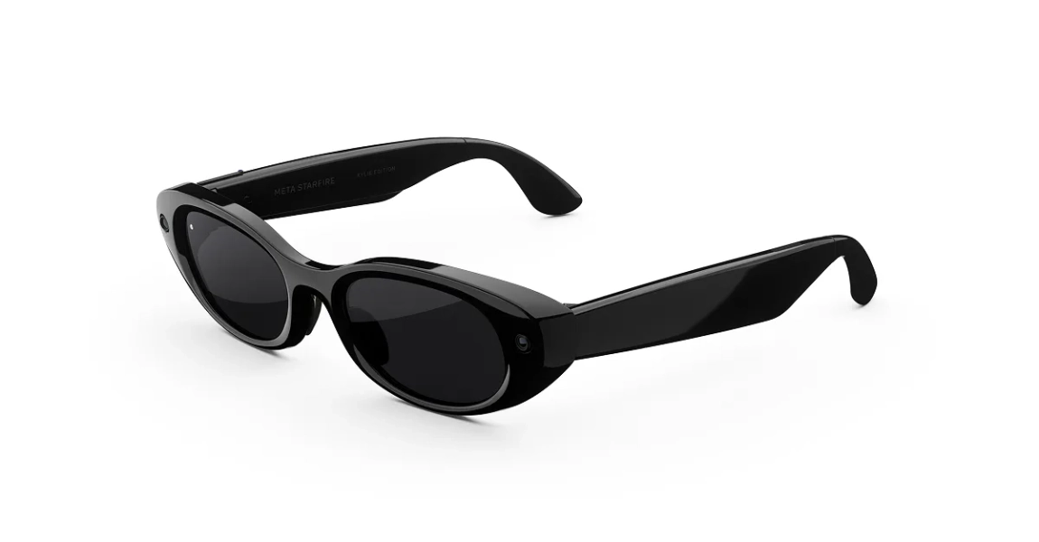 Black Meta Starfire Kylie AI Glasses - Black Lenses