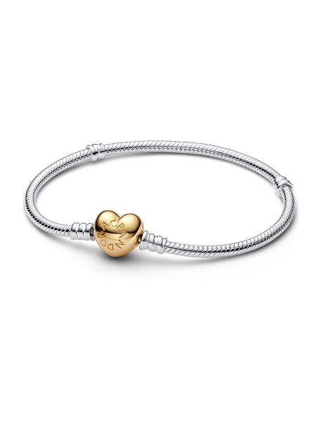 Heart Clasp Snake Chain Bracelet