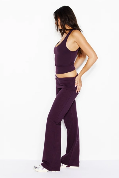 StretchTerry™ Foldover Bootcut Pants