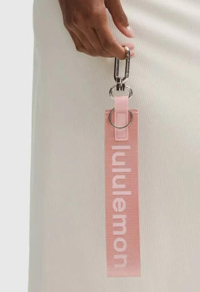 122. Lululemon NWT Never Lost Keychain, Pink Haze-Silver, OS