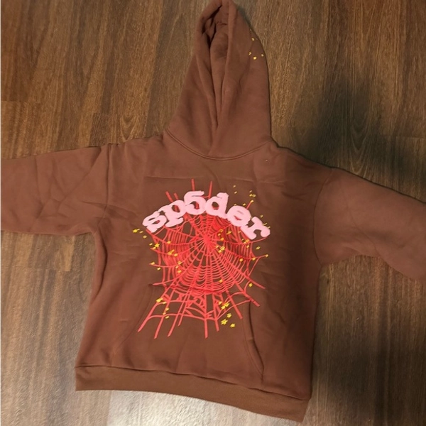 Spider Kids Brown Hoodie