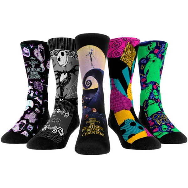 Disney Nightmare Before Christmas Rock 'Em Socks (5-Pack)