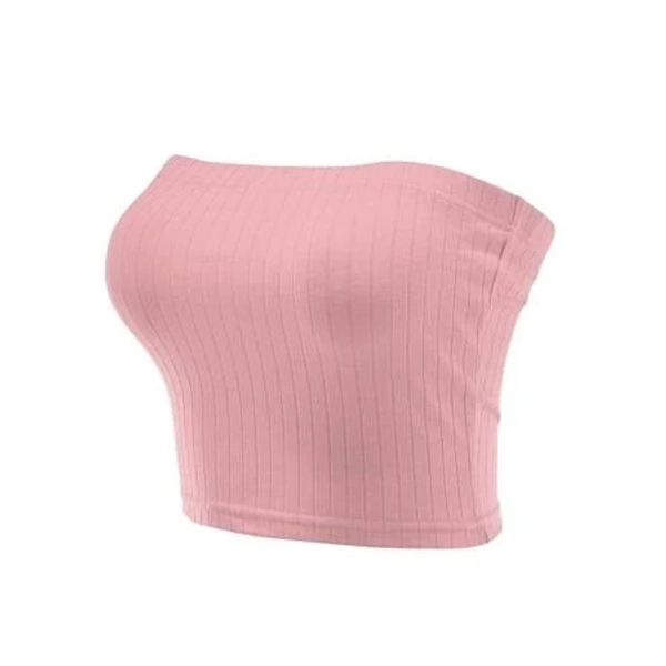Casual Strapless Tube Top