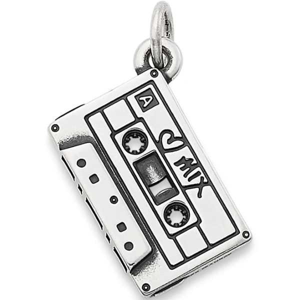 James Avery Sterling Silver Mix Tape Charm