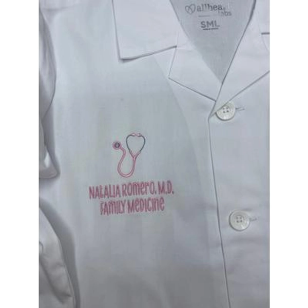 Kids' custom lab coat, embroidered personalized kids lab coat, kids doctor coat, embroidered white coat for kids, kids scientist coat