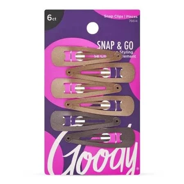 Goody Snap Hair Clips (6 Count)