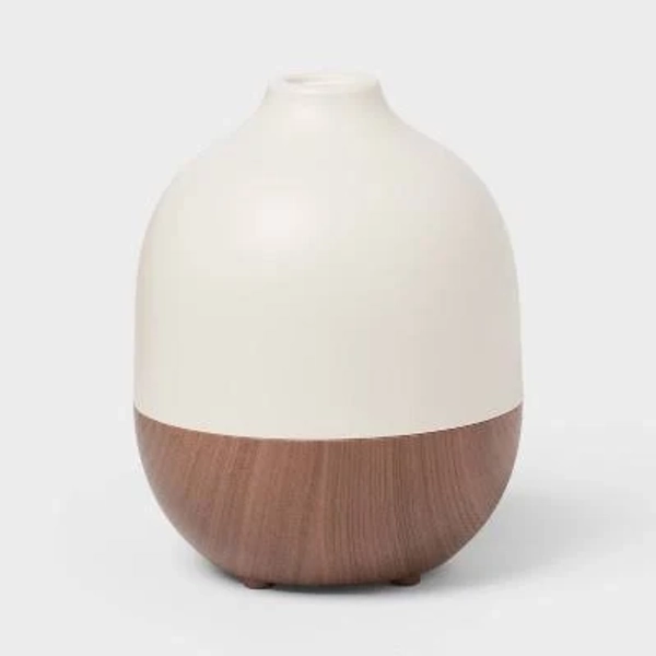 Threshold White Top and Woodgrain Base Large Diffuser