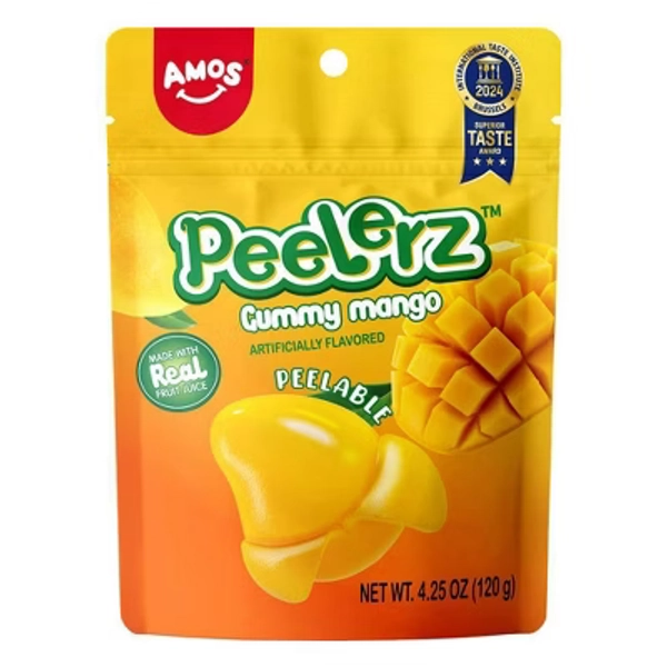 AMOS Peelerz TM Gummy Mango 4.25oz