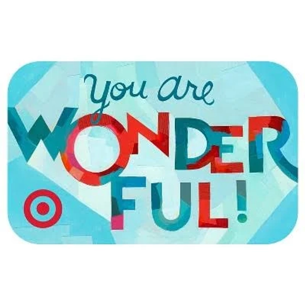 Target You are Wonderful GiftCard