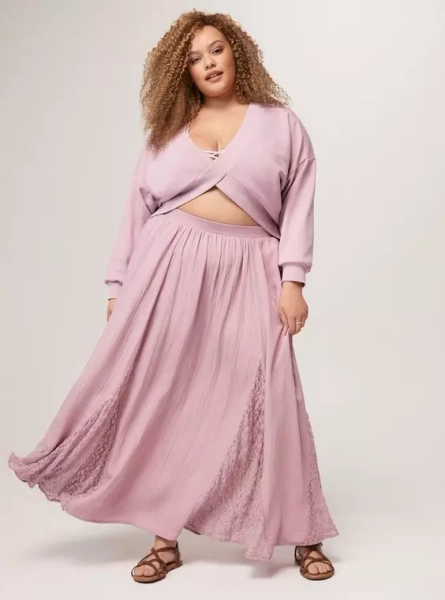 Festi Lace Maxi Skirt