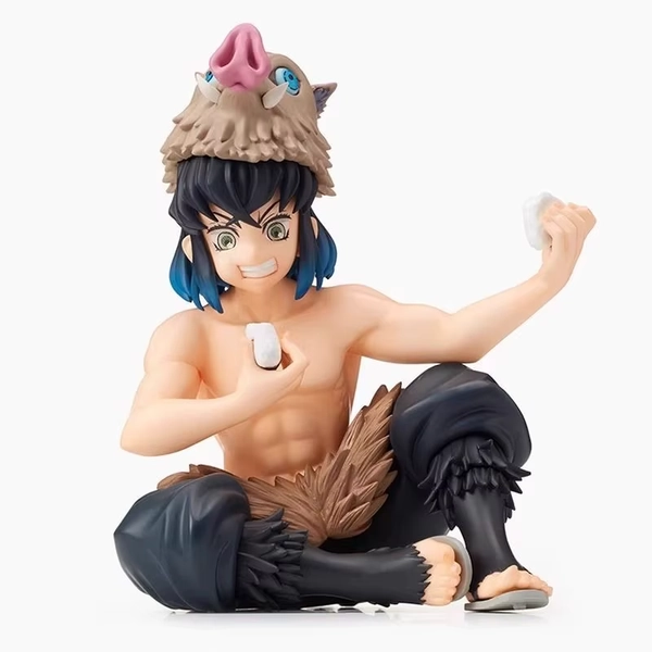Demon Slayer Inosuke Anime Action Figure PVC Figure Sitting Ornament