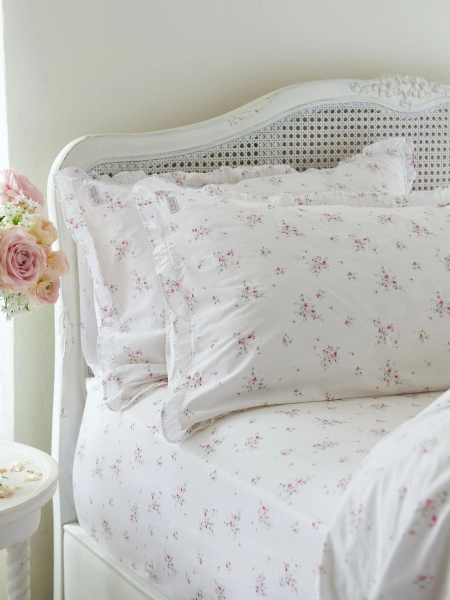 Shabby Chic by Rachel Ashwell® Pink Rosabelle Petite Ruffle 200 Thread Count Pillowcase Set of 2