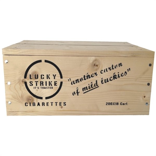 Lucky Strike Cigarette Crate