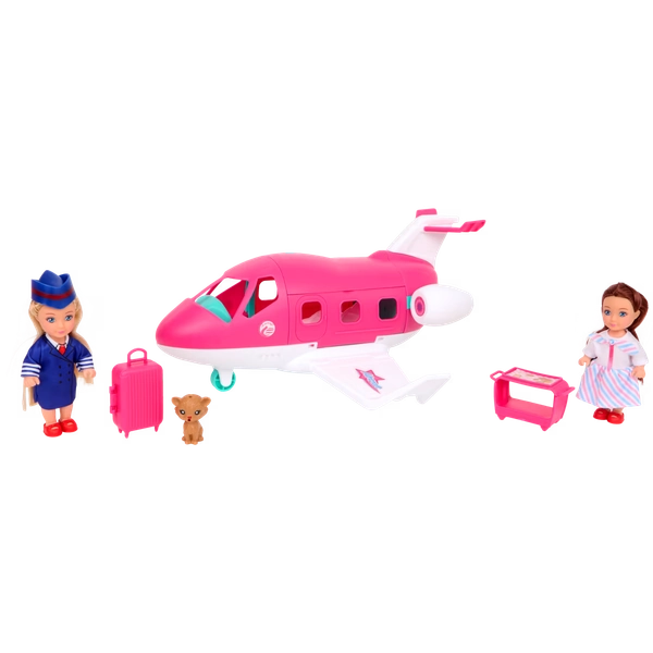 Poupées avec avion Chloe Girlz