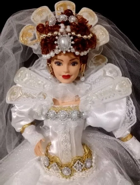 Queen Elizabeth I Of England The Virgin Queen Ooak Barbie Doll