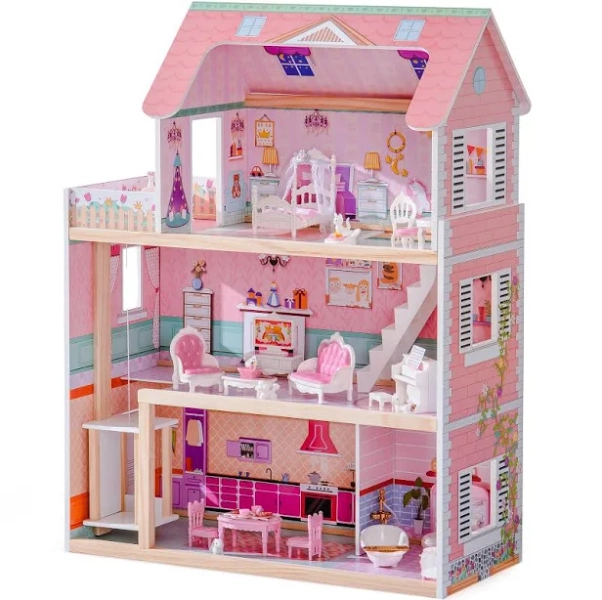 ROBUD Wooden Dollhouse Kit