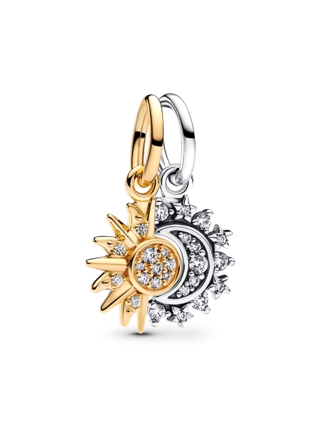 Splittable Sun & Moon Dangle Charm