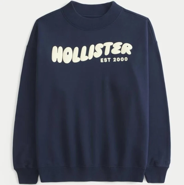 Hollister Co. Women's Oversized Crew Sweatshirt
