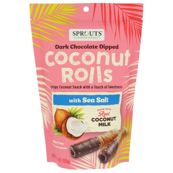 Sprouts Dark Chocolate Dipped Coconut Rolls Same-Day Delivery or Pickup | Sprouts Farmers Market
