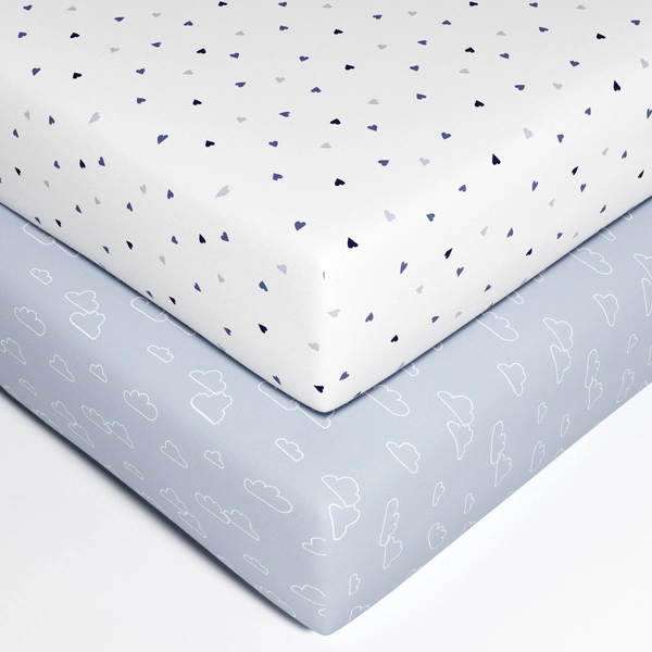 George Baby Organic Cotton Crib Sheets (2 Count)