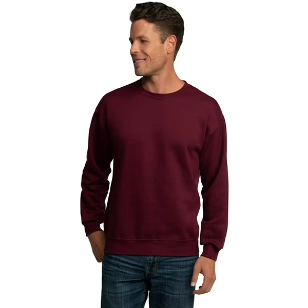 maroon fleece crew sweatshirt