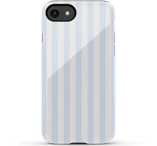 Casely iPhone Compatible with MagSafe Blue Stripes