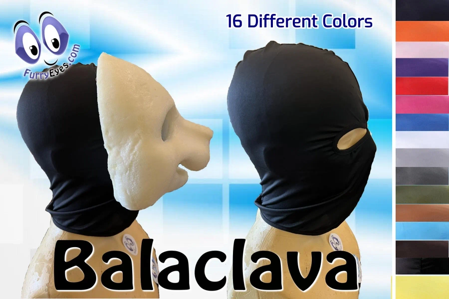 Balaclava for Furry Fursuiting or cosplay 16 colors - 2 styles