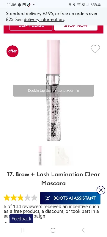 17. Brow + Lash Lamination Clear Mascara - Boots