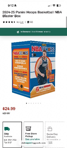 2024-25 Panini Hoops Basketball NBA Blaster Box 