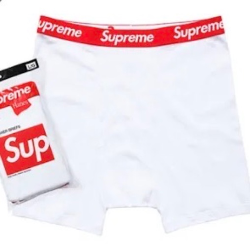 Supreme Boxers 4-Pack White Men's Small