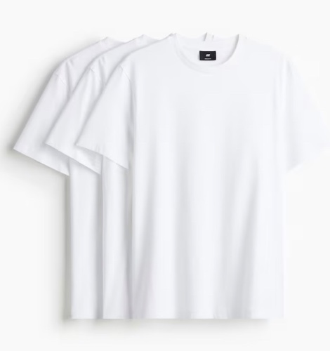 White Shirt 3-Pack Men's Small