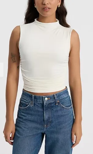 Body Contour Compression Neck Ruched Tank