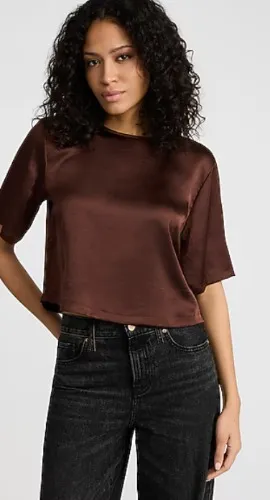 Essential Satin Boxy Tee