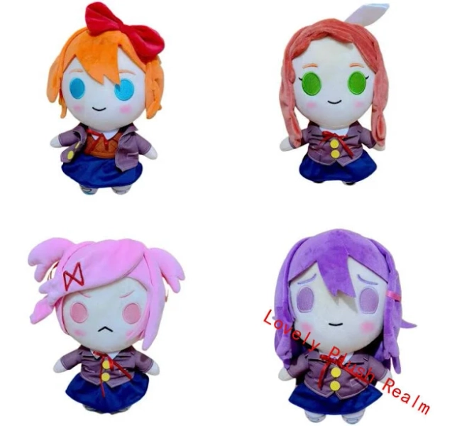 Doki Doki Literature Club Monika Sayori Yuri Natsuki Plush Doll