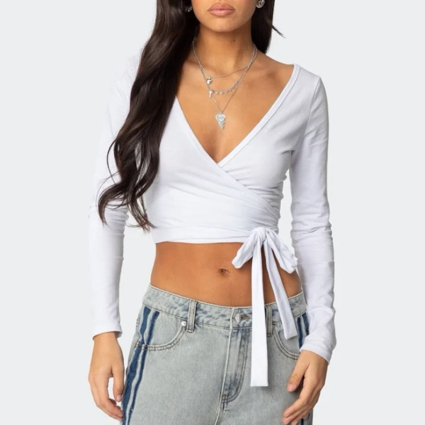 Edikted Women's Aila Wrap Top