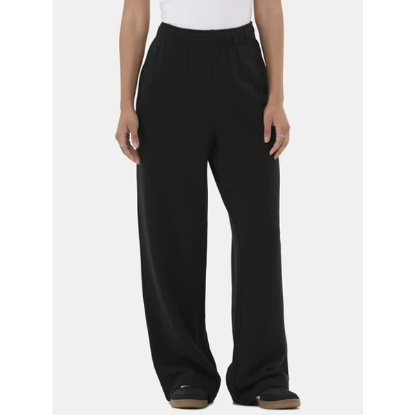 No Boundaries Wide-Leg Fleece Pants, 30” Inseam, Women’s and Women’s Plus
