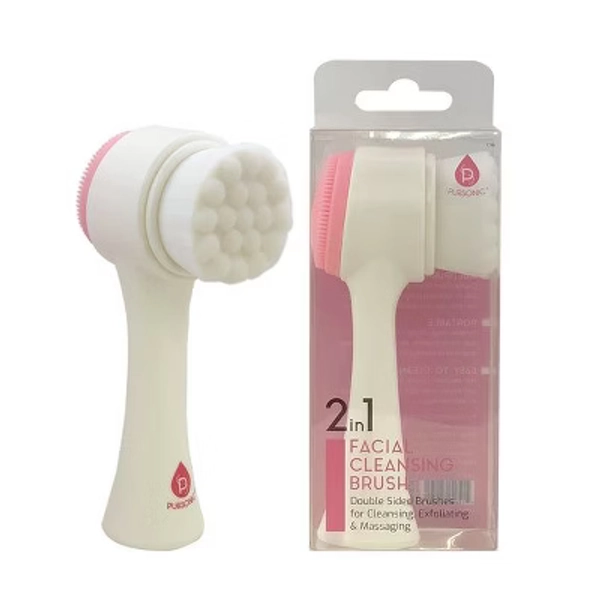 Pursonic Dual Sided Facial Cleansing Brush Pink