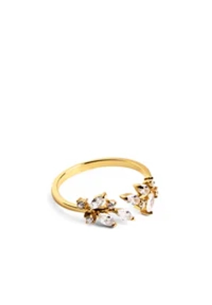 BOUGAINVILLEA - Anello - oro y circonitas blancas
