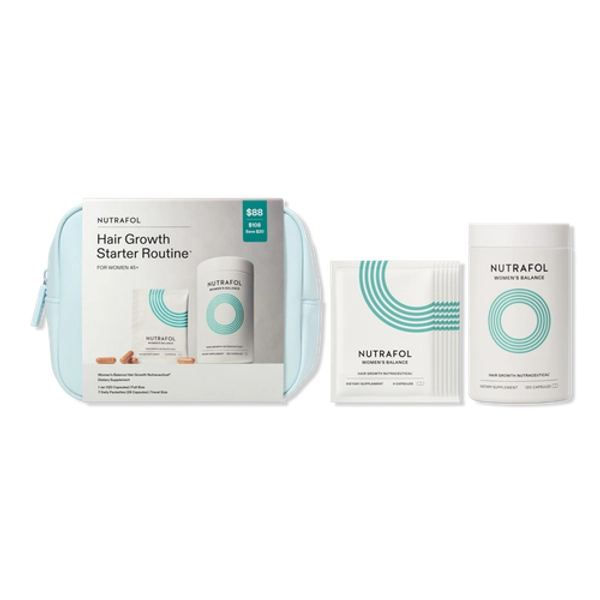 Nutrafol Women's Balance for 45+ Hair Growth Routine Supplement Gift Set