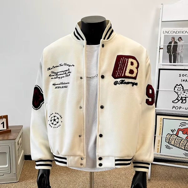 2026 Spring New Coat Boys Embroidered Baseball Jacket Fashionable and Versatile Trendy Youth Autumn Wear - AliExpress 200000343