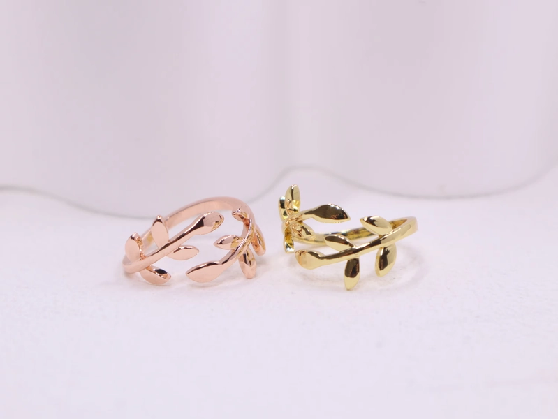 Olive Branch Ring | Leaves Ring | Botanical Ring | Floral Ring | Statement Ring | Adjustable | Rings For Women | Everyday Rings |Anniversary