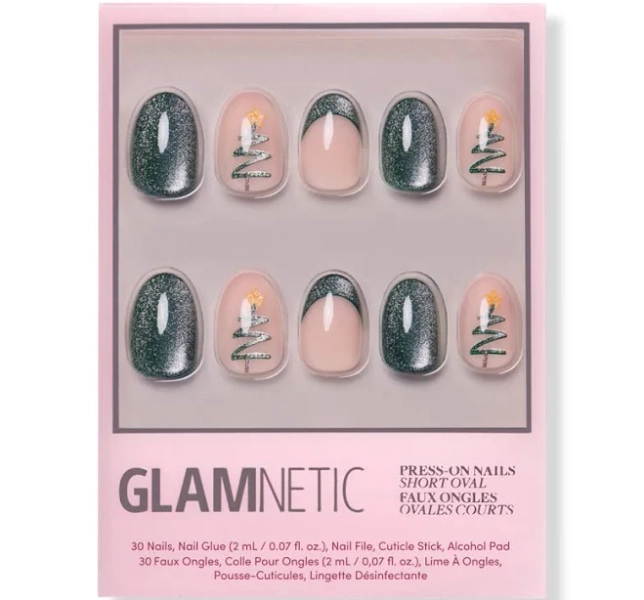 Glamnetic Velvet Pine Press-On Nails